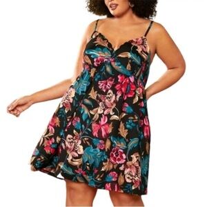 SHEIN curve floral mini dress